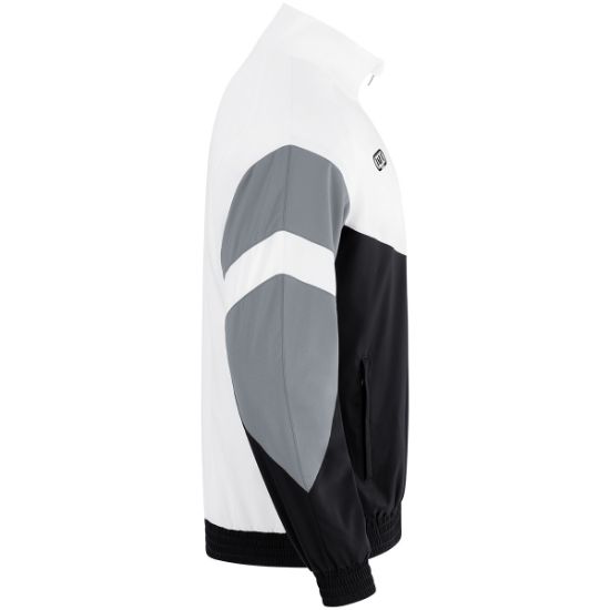 Afbeeldingen van Vest Retro zwart/wit/steengrijs